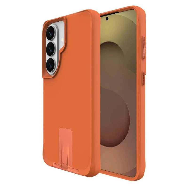 Mobilskal för Samsung Galaxy S26 Plus Kickstand PC + TPU – Orange