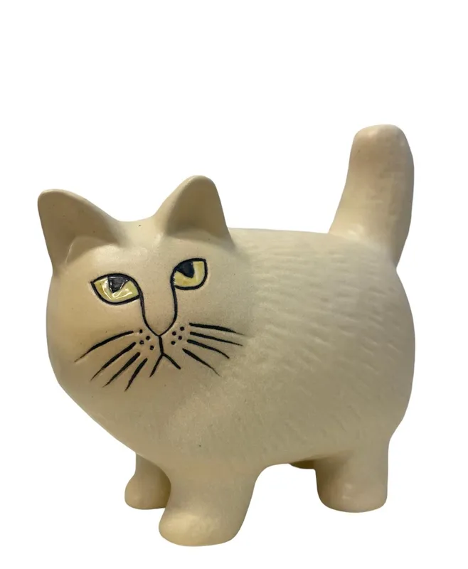 Gustavsberg – Katten Moa vit design Lisa Larson