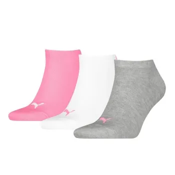 Puma Strumpor 3P Sneaker Socks Rosa/Grå Strl 35/38