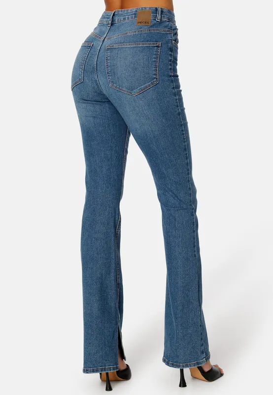 Peggy HW Flared Slit Jeans (#5776)