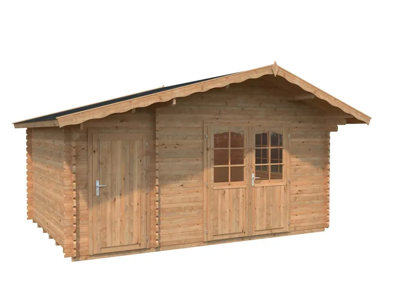 Palmako Emma Stuga 14,9 m²/inv. 14,2 m², brun impregnerad