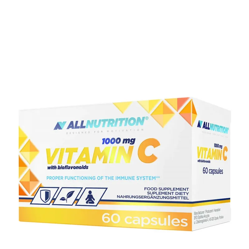 Allnutrition – Vitamin C med Bioflavonoider, 1000 mg – 60 kapslar