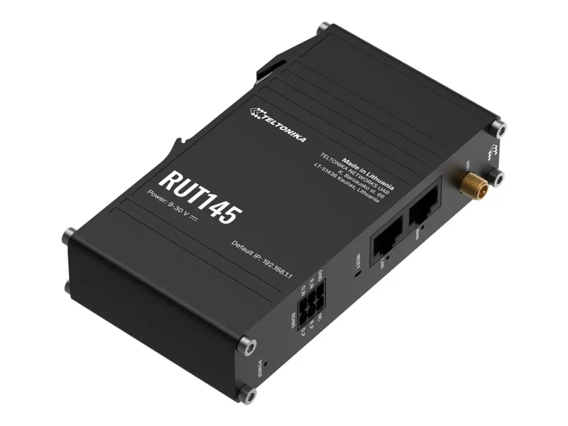 Teltonika RUT145 Industrial RS485 Router (RUT145000000 / Standard package) - Wireless router N Standard - 802.11n