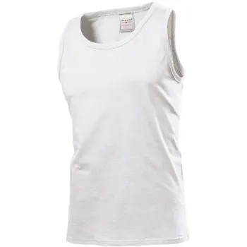 Stedman Classic Tank Top Men Vit bomull Large Herr