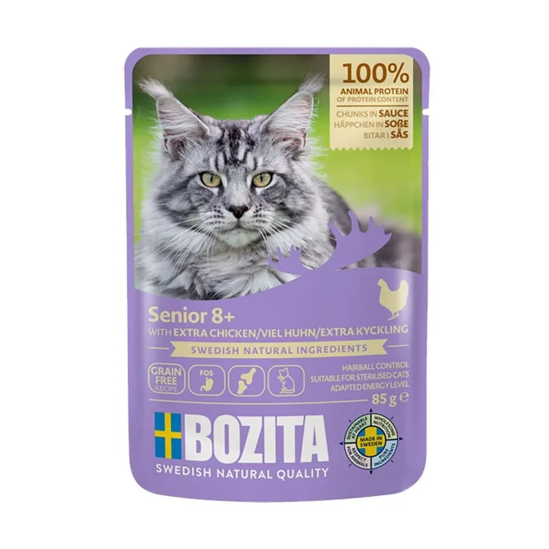 Feline Senior 8+ Extra Kyckling I Sås för katt - 12 x 85 g