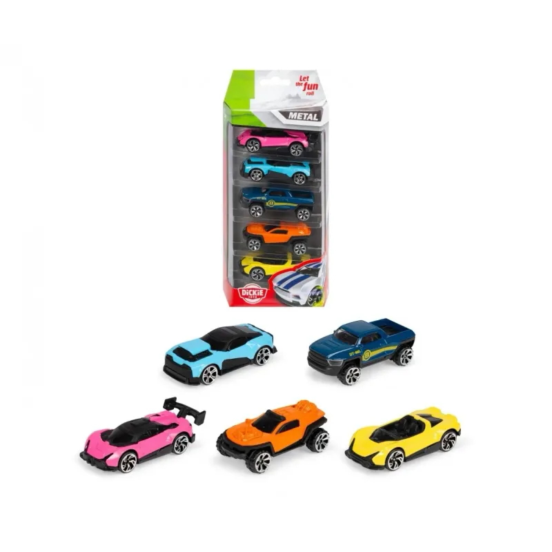 5-pack med Leksaksbilar från Dickie Toys