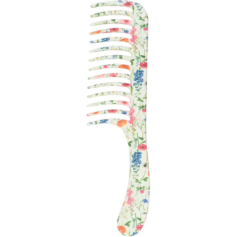 Denman D28 Wide Tooth Detangler Comb Floral Fantasies