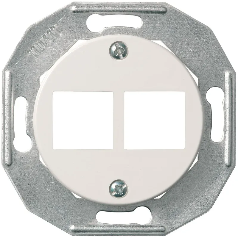 Schneider Electric Actassi Centrumplatta vit, utan ram 2×8 poler