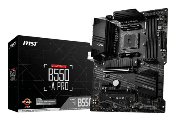 MSI B550-A PRO moderkort AMD B550-chipset Socket AM4 ATX DDR4