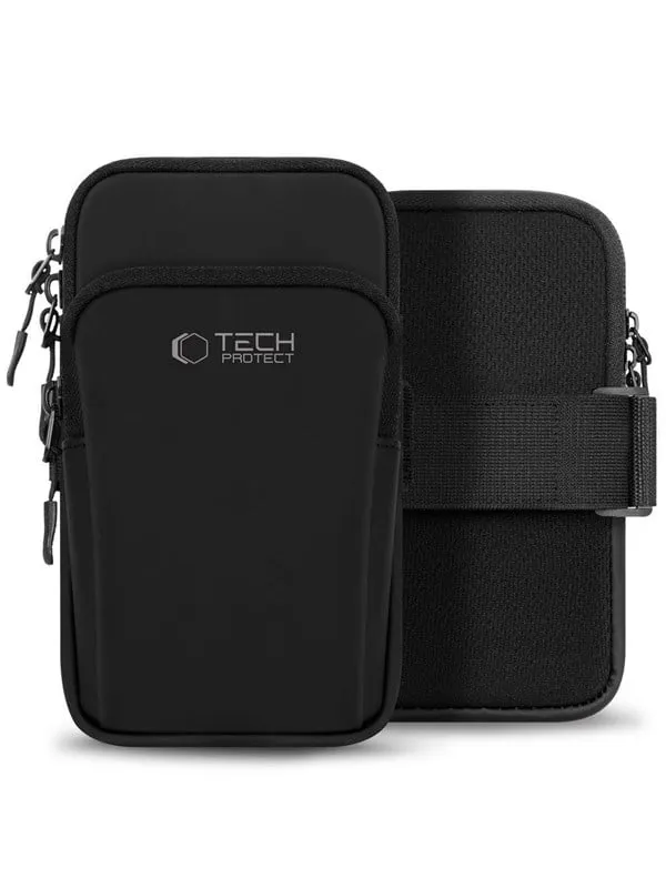 Tech-Protect M7 universal sportarmbandsväska - svart
