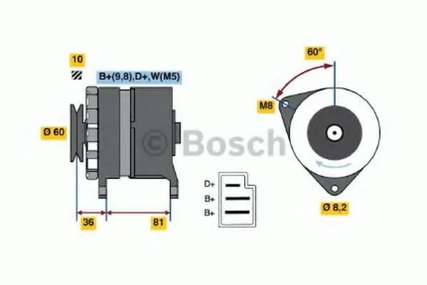 Generator BOSCH 0 986 036 020