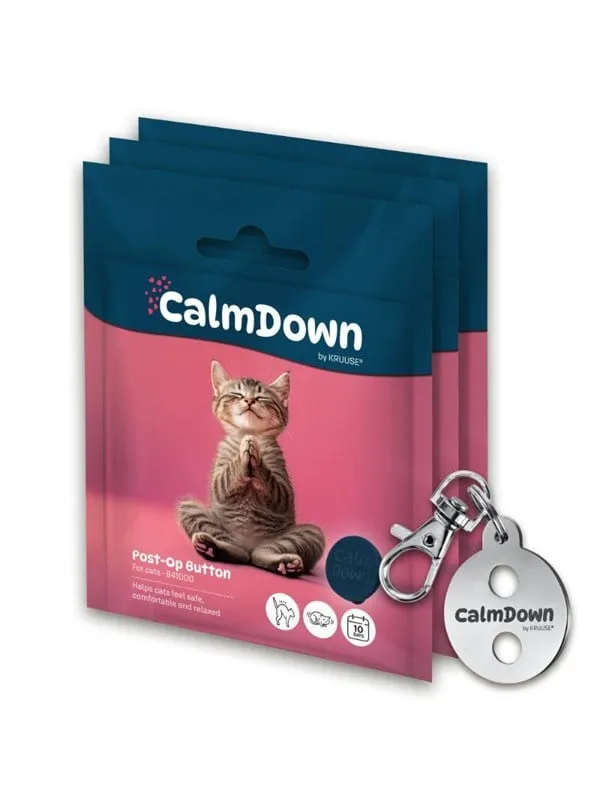 CalmDown by KRUUSE® Katt Tag Kit, 3 knappar