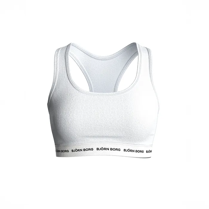 Björn Borg BH Logo Soft Top Vit bomull Small Dam