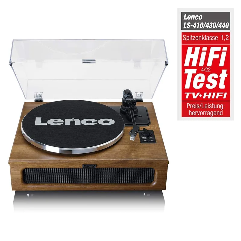 Lenco Ls-410Wa - Skivspelare Med Högtalare Och Bluetooth