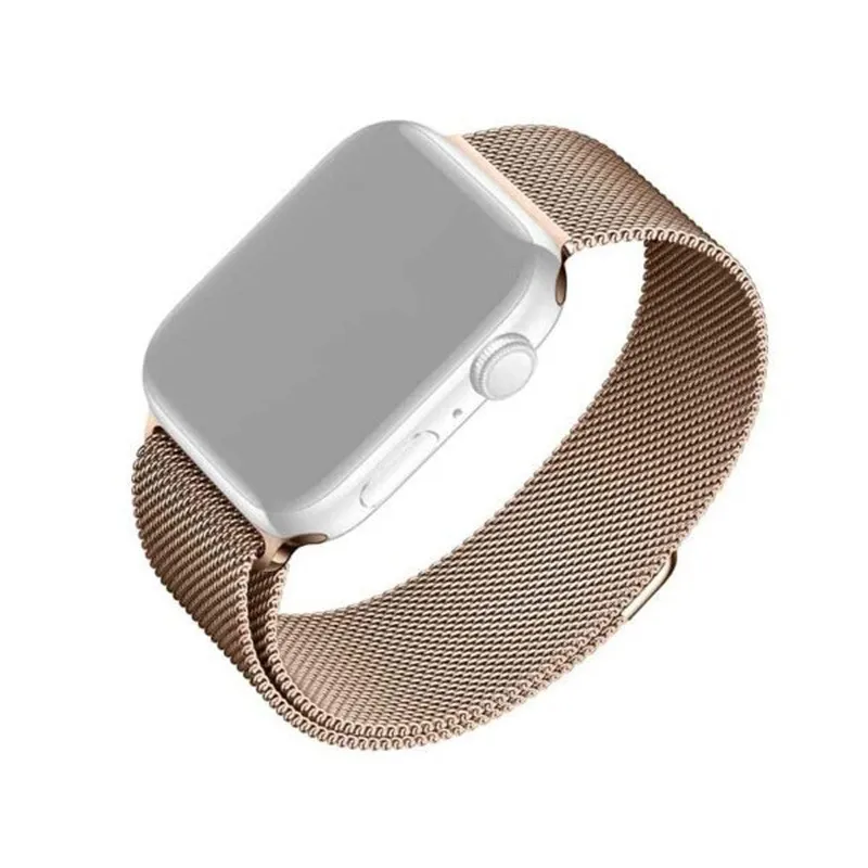 Fixed Apple Watch 6/7/8 (38/40/41mm) Armband Mesh - Roséguld