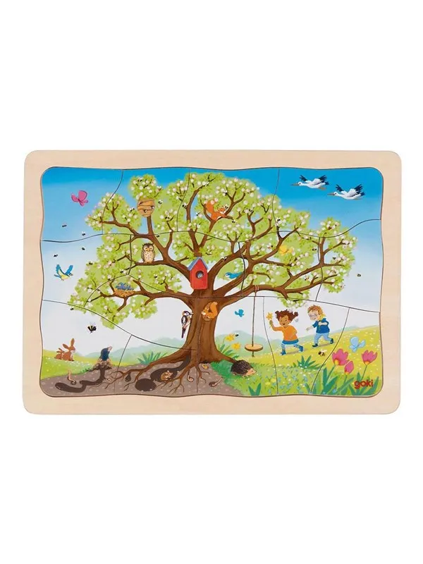 Goki Wooden Jigsaw Puzzle My Apple Tree 32 pcs. Trä