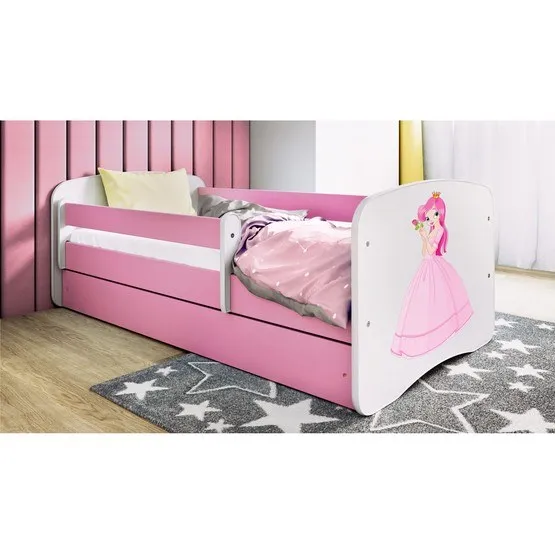 Kocot Kids Barnsäng – Babydreams Rosa Med Låda – Prinsessa 140×70 Cm