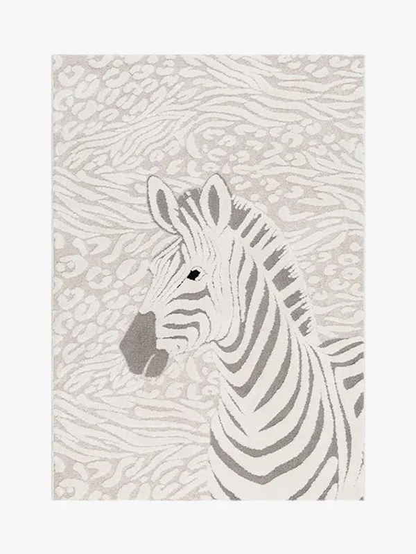 KMCarpets Barnmatta Zebra 80×150, Creme, Barnrum