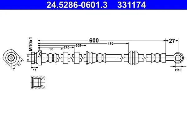 Bromsslang ATE 24.5286-0601.3