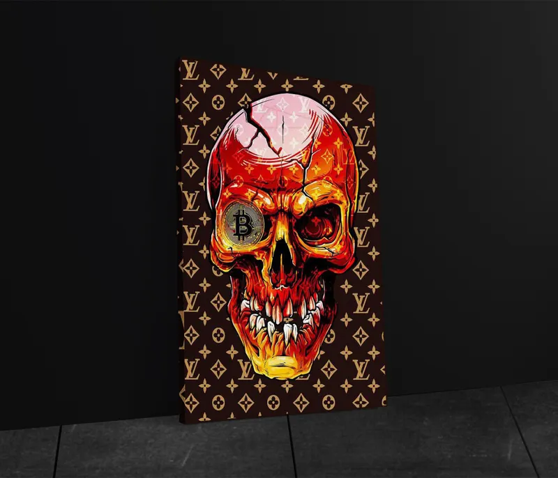 Canvas - Dödskalledesign