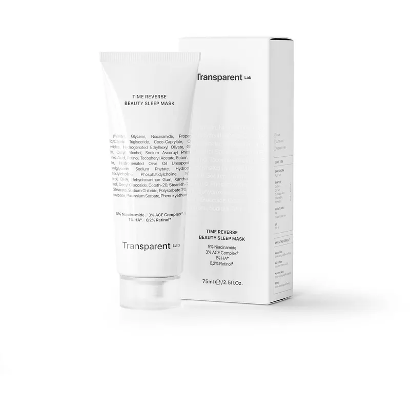 Niche Beauty Lab Transparent Lab Time Reverse Beauty Sleep Mask – 75 ml