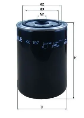 Bränslefilter MAHLE KC 197