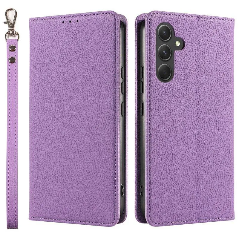 Plånboksfodral för Samsung Galaxy S26 Magnetiskt Konstläder – Lila (#6770)