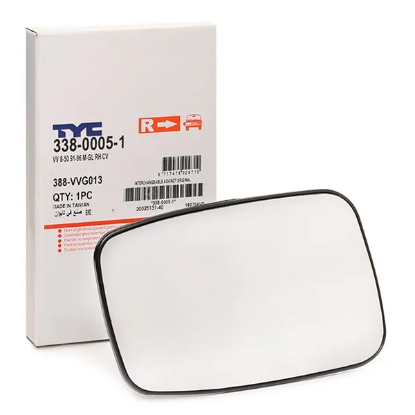 Backspegelglas TYC 338-0005-1
