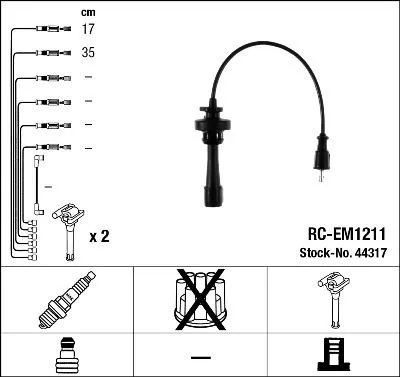 Tändkabelsats NGK 44317