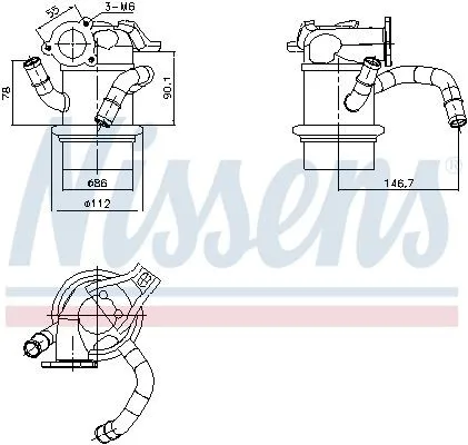 EGR kylare NISSENS 989421