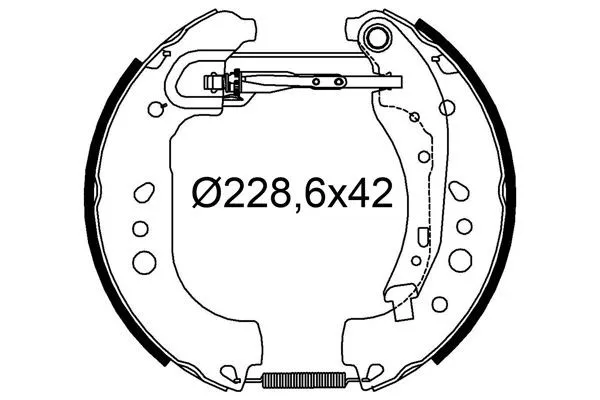 VALEO 554951 Bromsbacksats