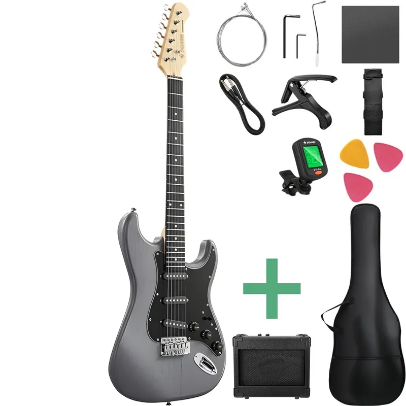 Donner DST-80 elgitarr paket matton black