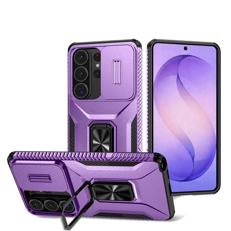 Mobilskal för Samsung Galaxy S26 Ultra Kickstand TPU + PC – Lila