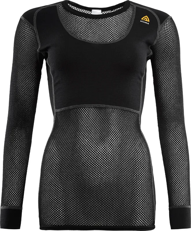 Aclima Women’s WoolNet Crew Neck Jet Black