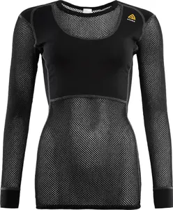 Aclima Women's WoolNet Crew Neck Jet Black (#3655)