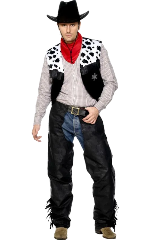 Cowboy Läderkostym M