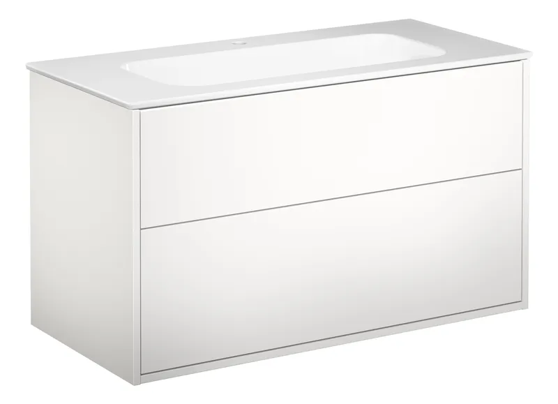 Gustavsberg Artic Kommod 100 cm, med tvättställ, 1 st bl.hål (#4998)