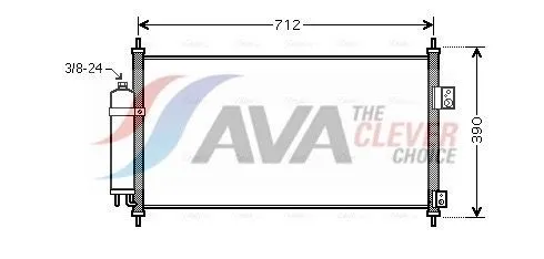 Kondensor, klimatanläggning AVA COOLING SYSTEMS DN5263D