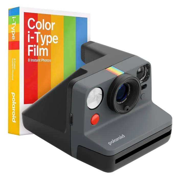 Polaroid Now Gen 3 Svart + Färgfilm (8 foton)