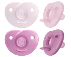 Philips Avent Soothie Napp 0–6m 2-Pack, Rosa/Ljusrosa
