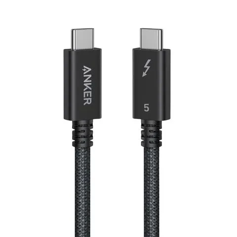 Anker Prime USB-C to USB-C Cable Thunderbolt 5 Cable - 0.5m - Black
