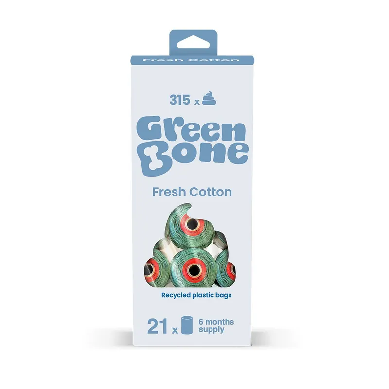 Green Bone Bajspåsar Fresh Cotton 21-pack