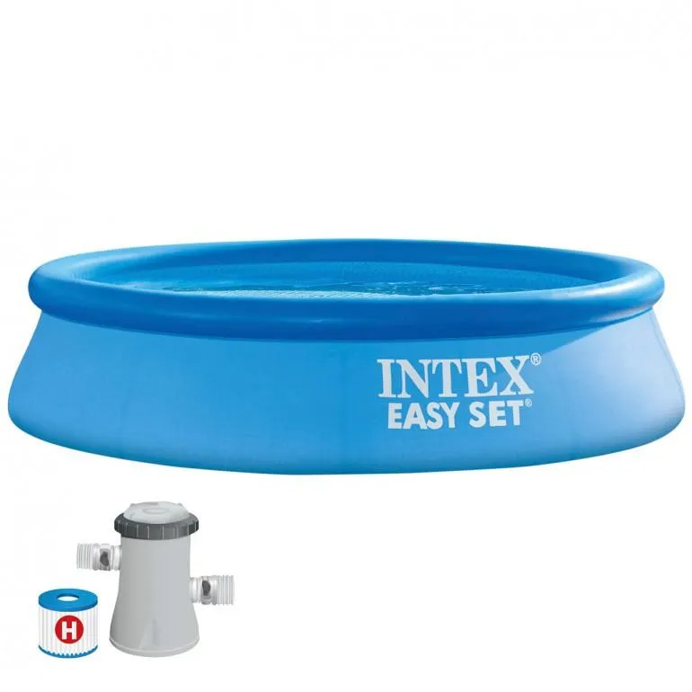 INTEX Easy Set Pool med pump 244×61 cm 1900l - INTEX - Leksaksaffären