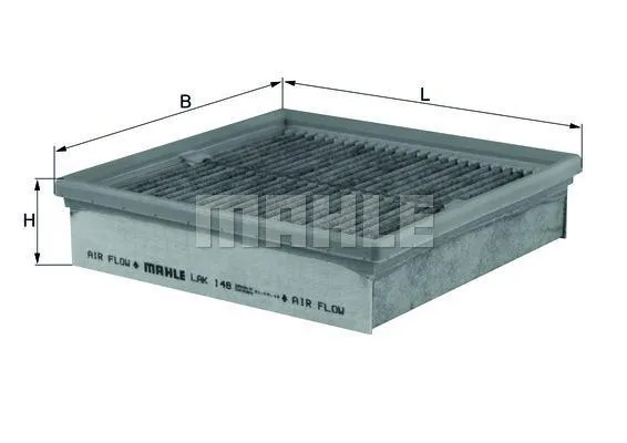 Kupéfilter MAHLE LAK 148