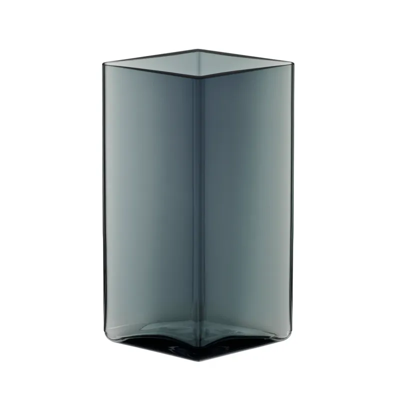 Iittala Ruutu vas 11,5 x 18 cm grå