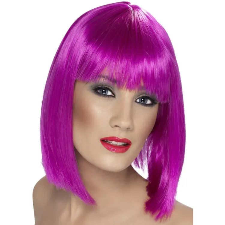 Glam Wig Neon Purple Peruk