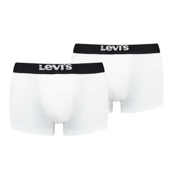 Levis Kalsonger 2P Base Trunk Vit/Svart bomull Small Herr