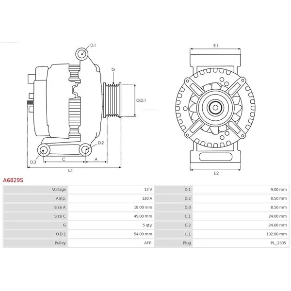 Generator AS-PL A6829S