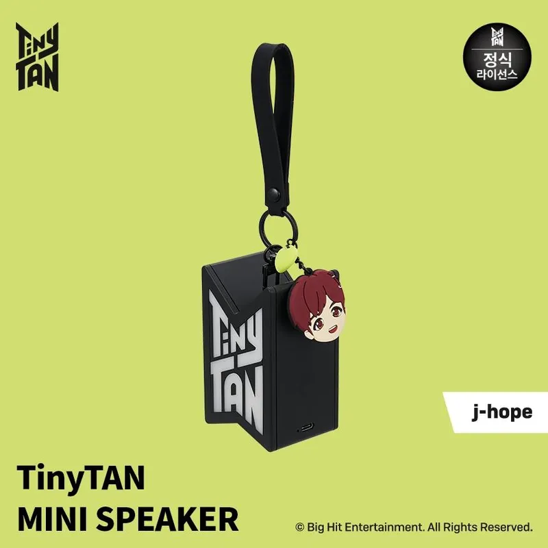 BTS (Bangtan pojkar) TinyTAN MINI Bluetooth-HÖGTALARE Nyckelring Officiell, Original, Autentisk, army, idol Nyckelring, KPOP