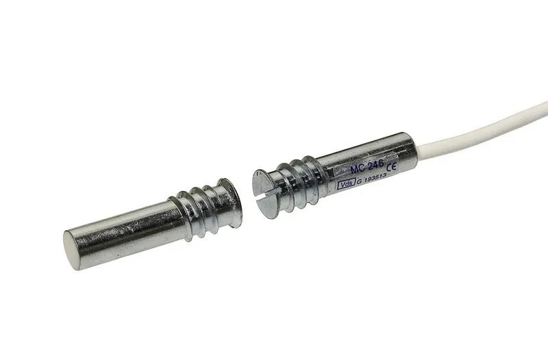 Alarmtech MC 246-10LSZH Magnetkontakt 1 växlingskontakt 10 m kabel